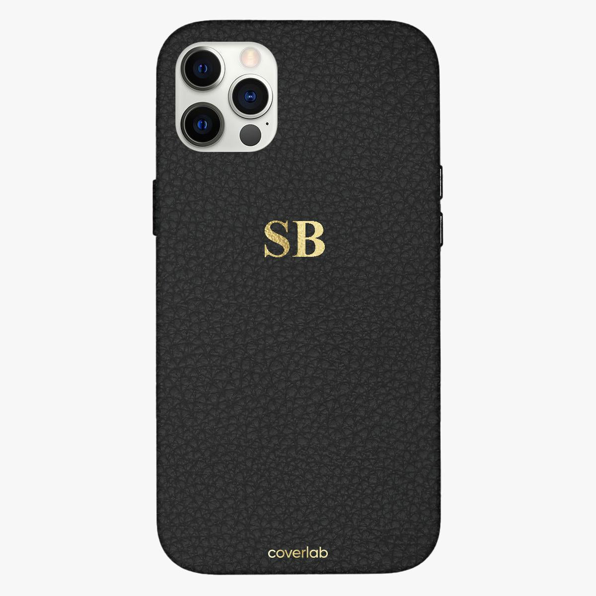 Personalised Leather iPhone 14 Plus Case  Add your name or initials - The  Case Club
