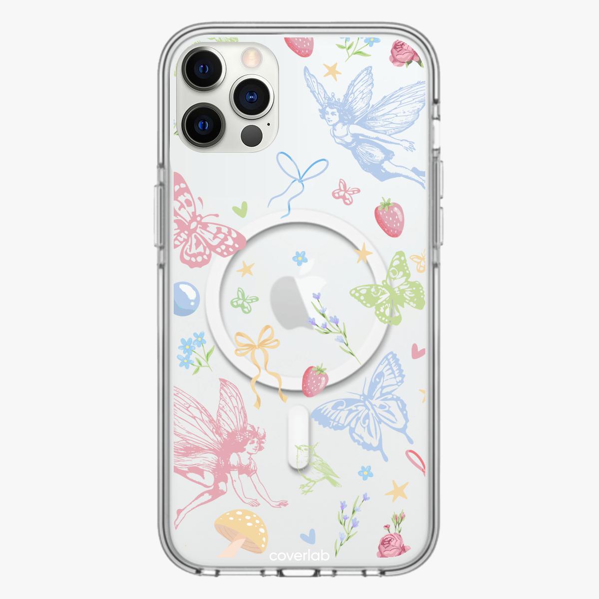 Fairycore Aesthetic Girl personalisierte MagSafe-Hülle für iPhone