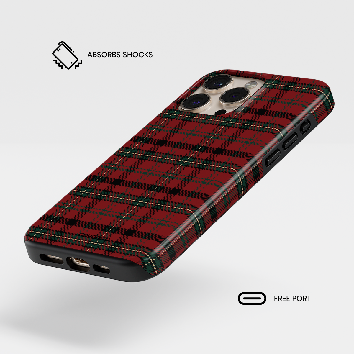 Checkered Chic Tough iPhone Case