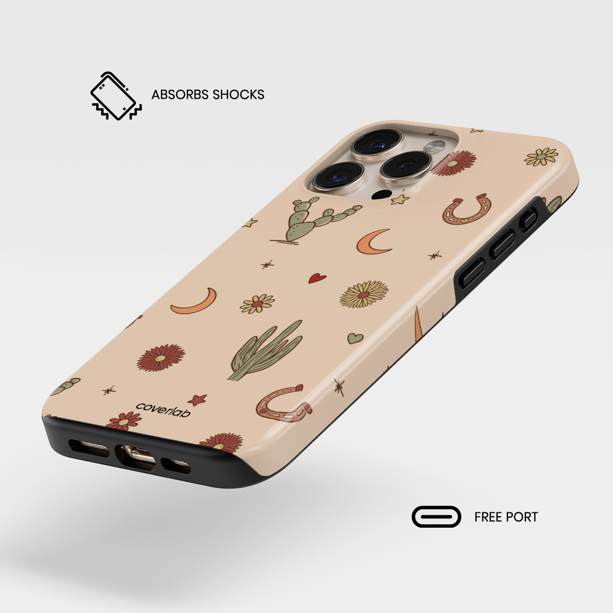 Desert Cactus Tough iPhone Case