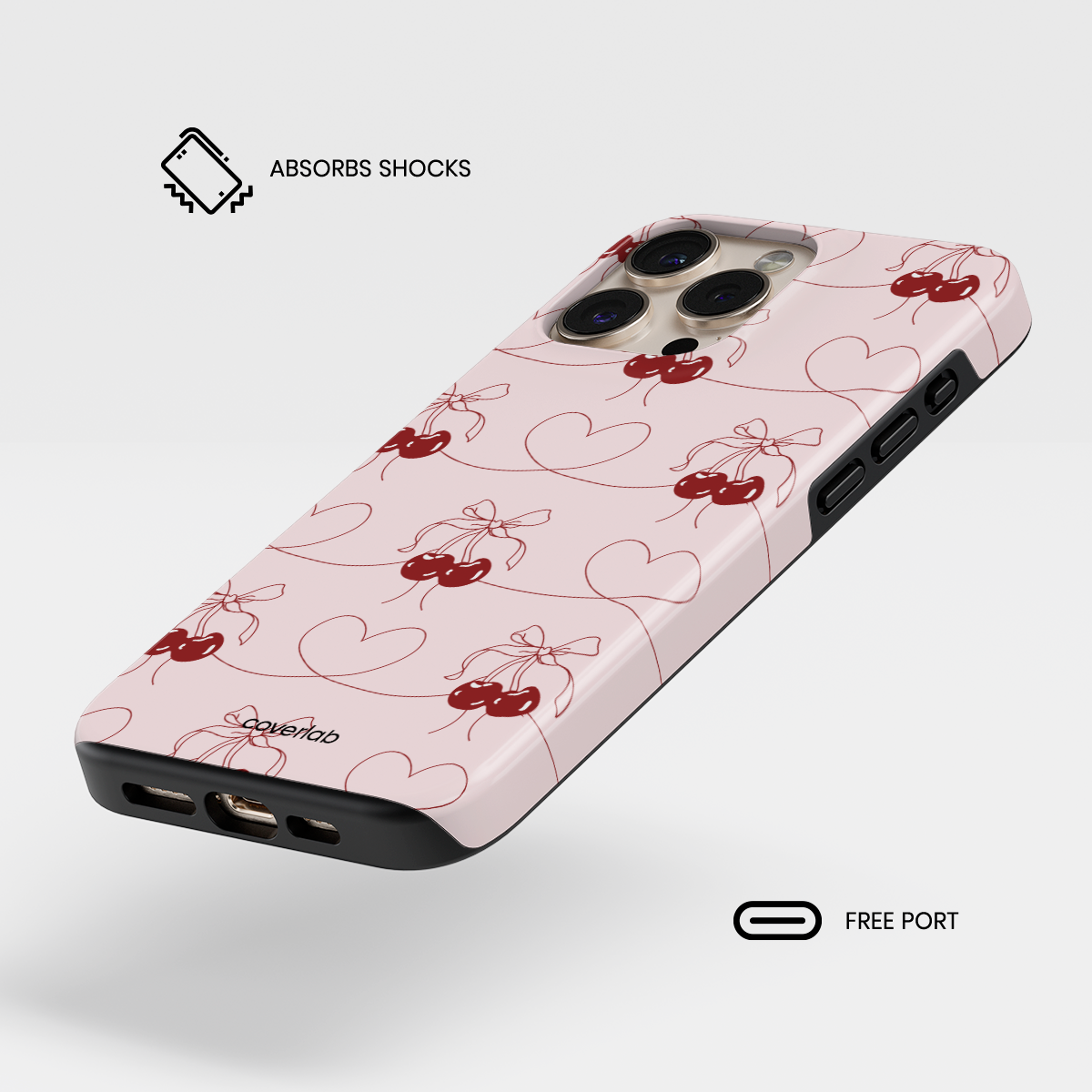 Cherry Strings Tough iPhone Case