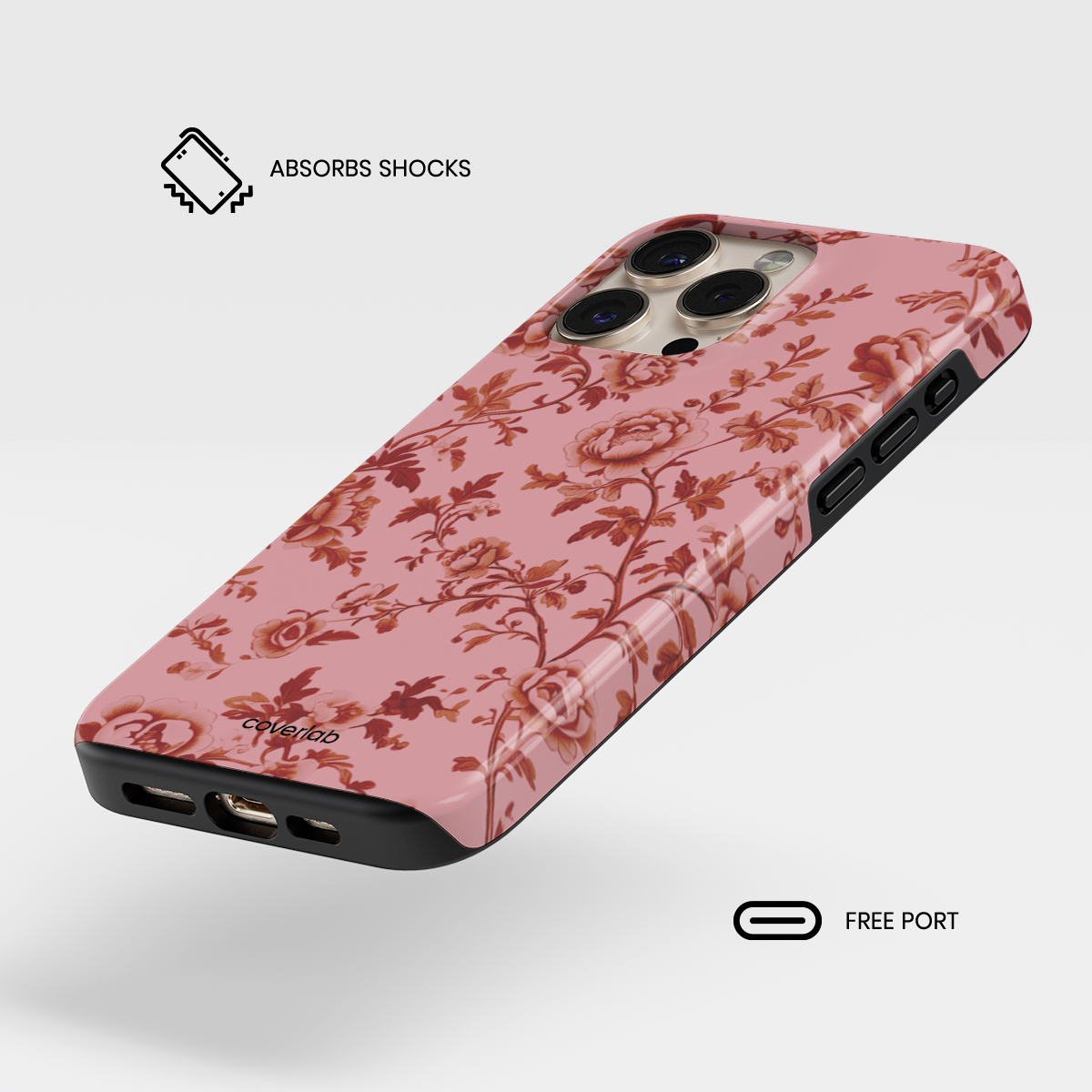 Vintage Floral Tough iPhone Case