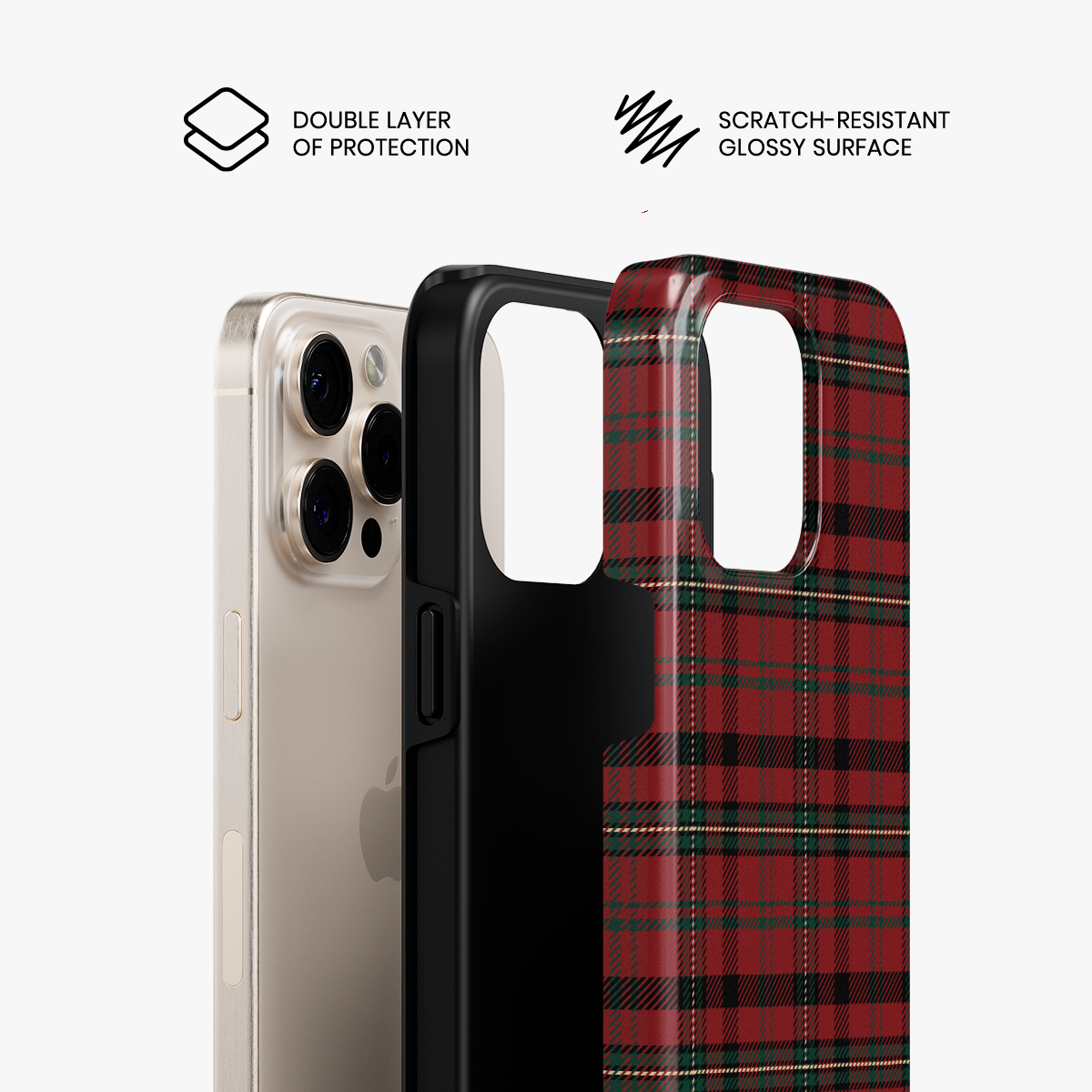 Checkered Chic Tough iPhone Case