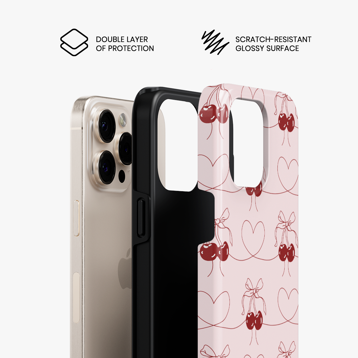 Cherry Strings Tough iPhone Case