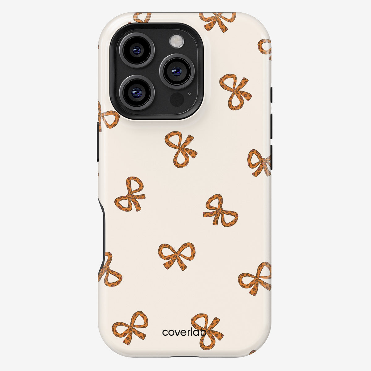 Leopard Bow Tough iPhone Case