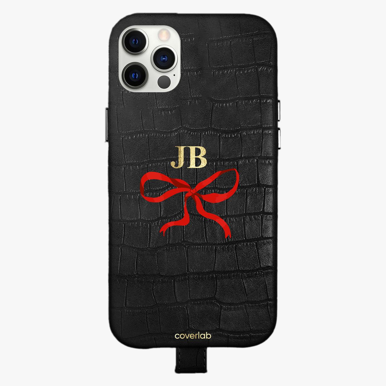 Funda de cuero para iPhone personalizada Cinta