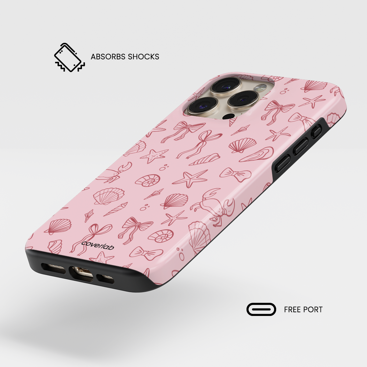 Secret Beach Pink Tough iPhone Case