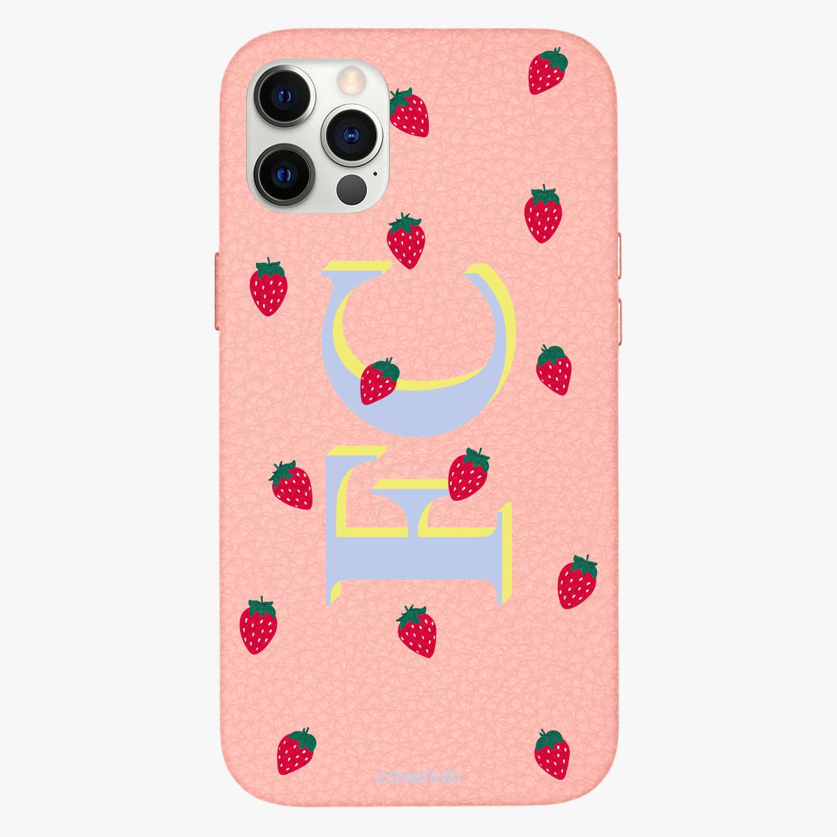 Fresa Funda de Cuero Personalizada para iPhone